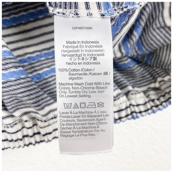 NWT Madewell Jacquard Keyhole Crop Top‎ in Stripe Size Small - Picture 11 of 13